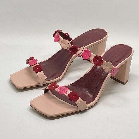 STAUD Floral Leather Sandals size 36.5 - Picture 2 of 11